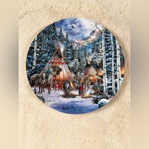 The Bradford Exchange Winter Gathering Ceramic Plate
